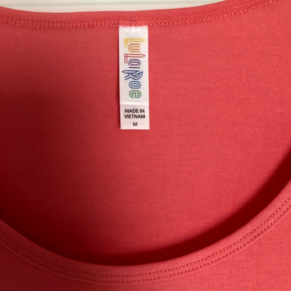 NWOT Lularoe "Perfect T" Red w/side slits Top! - Picture 2 of 4